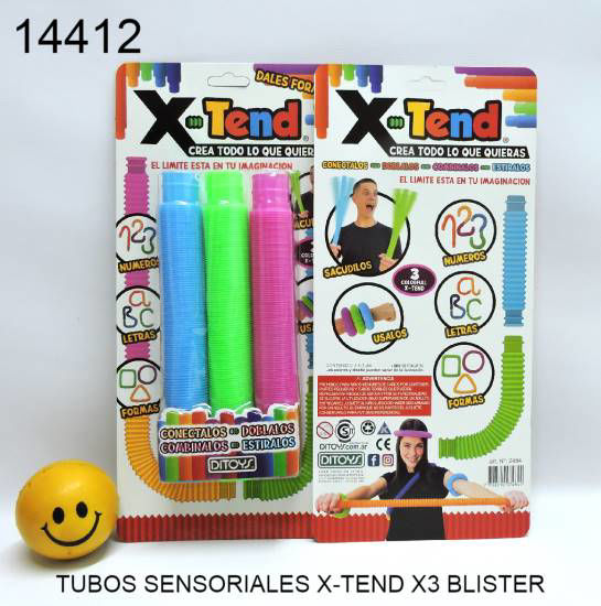 Imagen de TUBOS SENSORIALES X-TEND X3 BLISTER 12.25